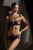 Brasier strapless con aro y sin copa, Color Negro