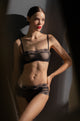 Brasier strapless con aro y sin copa, Color Negro