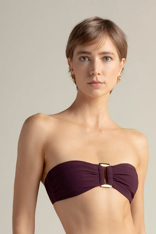 Top bandeau vino