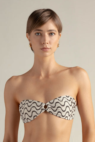 Top bandeau beige