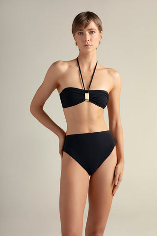 Top bandeau negro
