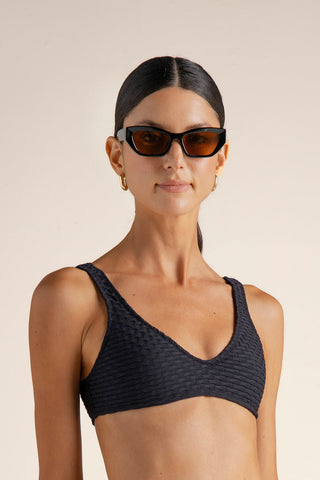 Top deportivo Negro