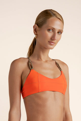 Top deportivo Naranja