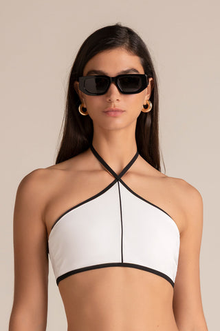 Top halter Blanco