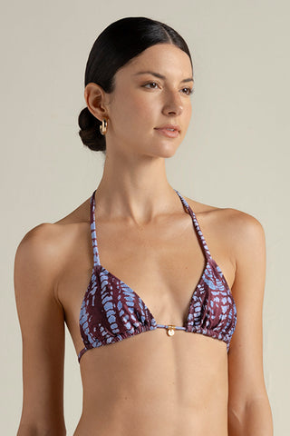 Top triángulo pequeño animal print