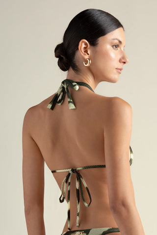 Top triángulo pequeño verde