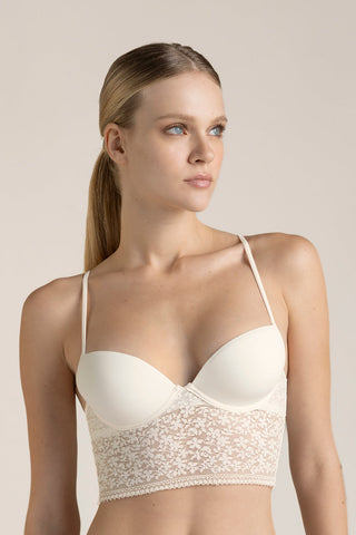 Sostén clásico con copa Marfil