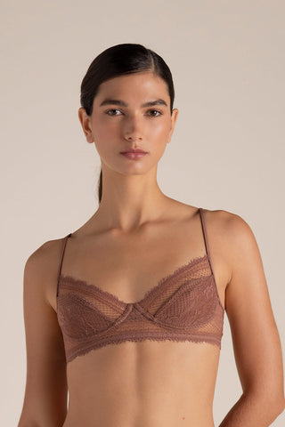 Touché Colombia, Brasier clásico sin copa Café, Lingerie, Lencería mujer, Ropa interior