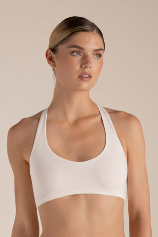 Touché Colombia, Brasier deportivo sin copa Blanco, Lingerie, Lencería mujer, Ropa interior