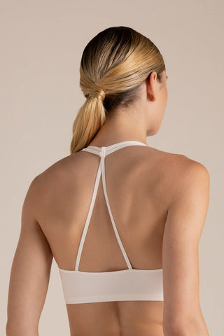 Touché Colombia, Brasier deportivo sin copa Blanco, Lingerie, Lencería mujer, Ropa interior