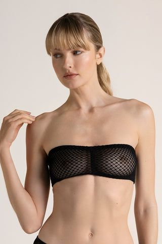 Sostén strapless negro