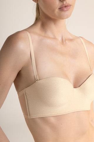 Sostén strapless marfil