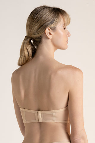 Sostén strapless marfil