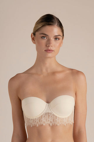 Touché Colombia, Brasier strapless con copa Marfil, Lingerie, Lencería mujer, Ropa interior
