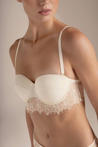 Touché Colombia, Brasier strapless con copa Marfil, Lingerie, Lencería mujer, Ropa interior