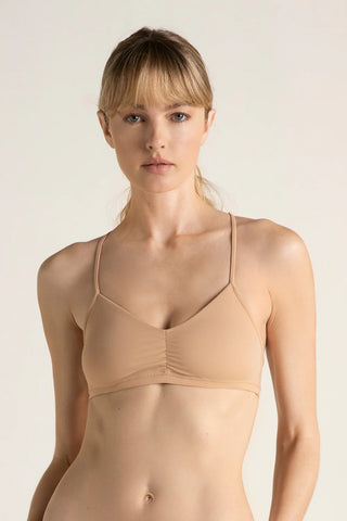 Sostén tipo top piel