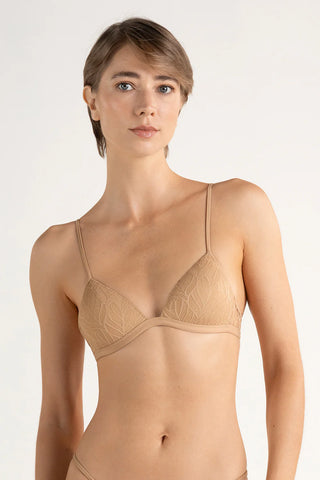 Sostén triangular piel