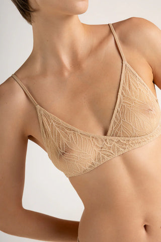 Sostén triangular piel