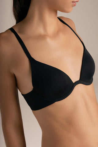 Brasier triangular con copa Negro