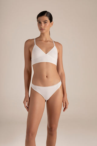 Touché Colombia, Brasier triangular con copa Blanco, Lingerie, Lencería mujer, Ropa interior