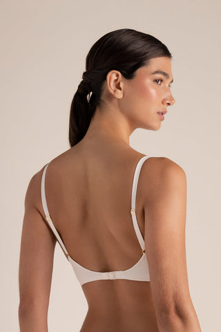 Touché Colombia, Brasier triangular con copa Blanco, Lingerie, Lencería mujer, Ropa interior