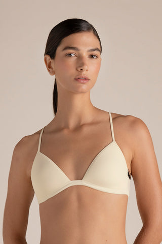 Touché Colombia, Brasier triangular con copa Marfil, Lingerie, Lencería mujer, Ropa interior