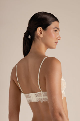Touché Colombia, Brasier triangular sin copa Marfil, Lingerie, Lencería mujer, Ropa interior
