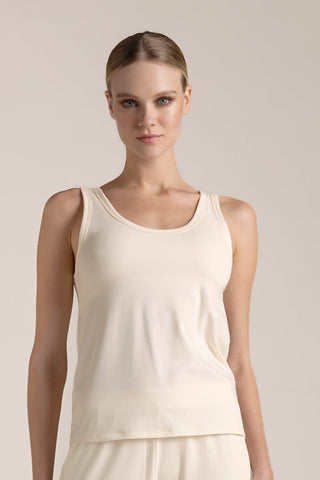 Polera esqueleto Tejida Marfil