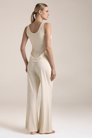 Pantalón Tejido Marfil