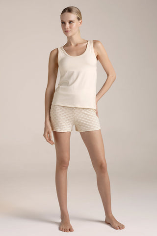 Short  Tejido Marfil