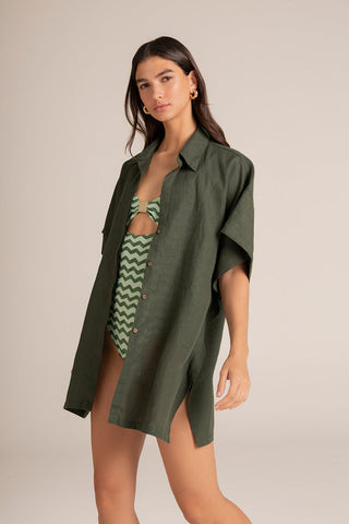 Camisa manga corta Verde