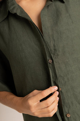 Camisa manga corta Verde