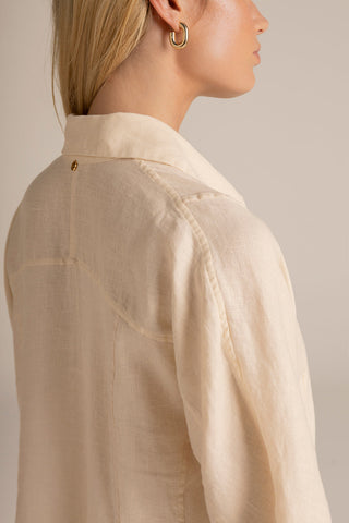 Camisa manga larga Marfil