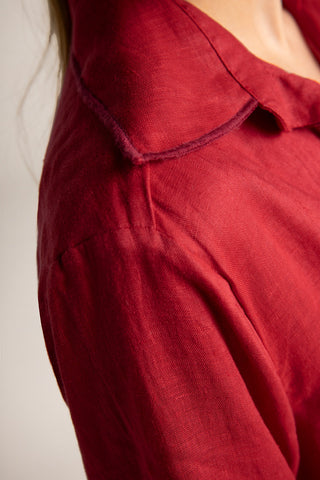 Camisa manga larga Rojo