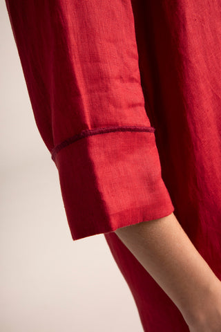 Camisa manga larga Rojo