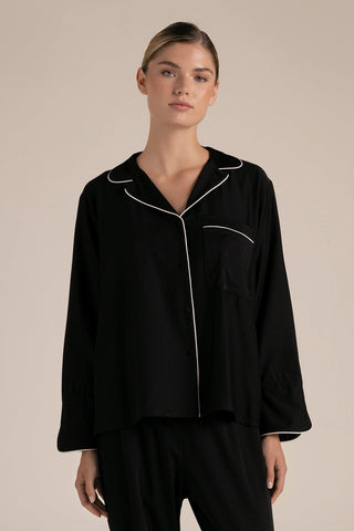 Camisa manga larga Negro