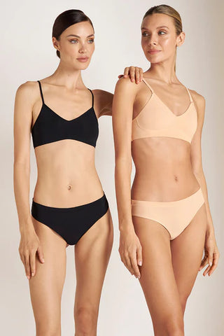 Brasier triangular tipo top, Colores Piel, Negro y Blanco