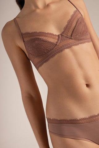 Touché Colombia, Brasier clásico sin copa Café, Lingerie, Lencería mujer, Ropa interior