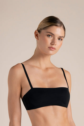 Brasier strapless sin copa Negro