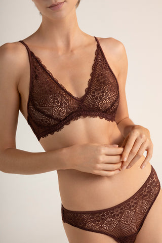 Sostén triangular café