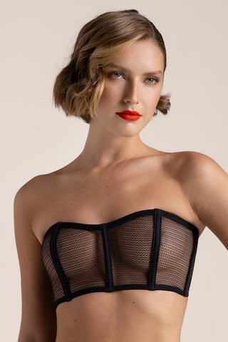 Corpiño sin copa Negro