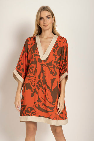 Cover up corto estampado Flores