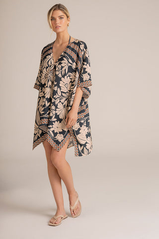 Cover up corto Estampado