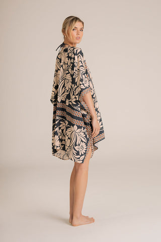 Cover up corto Estampado