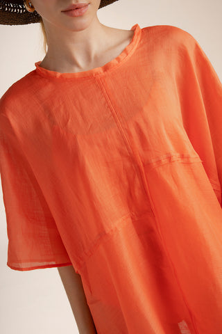 Cover up corto Naranja