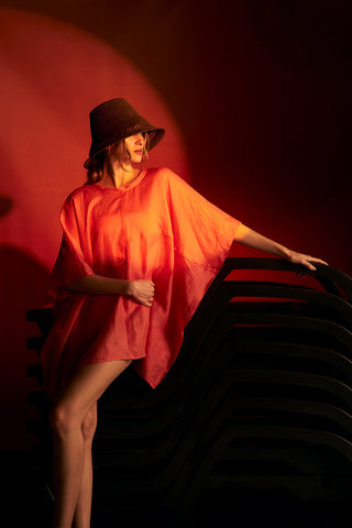 Cover up corto Naranja