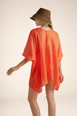 Cover up corto Naranja