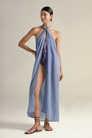 Cover up largo azul