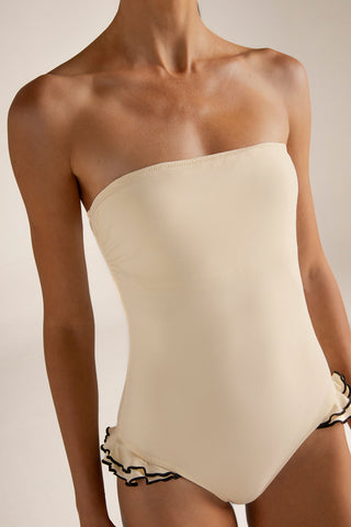 Entero bandeau Marfil