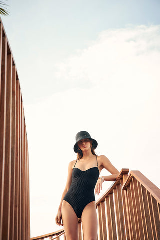 Entero bandeau Negro